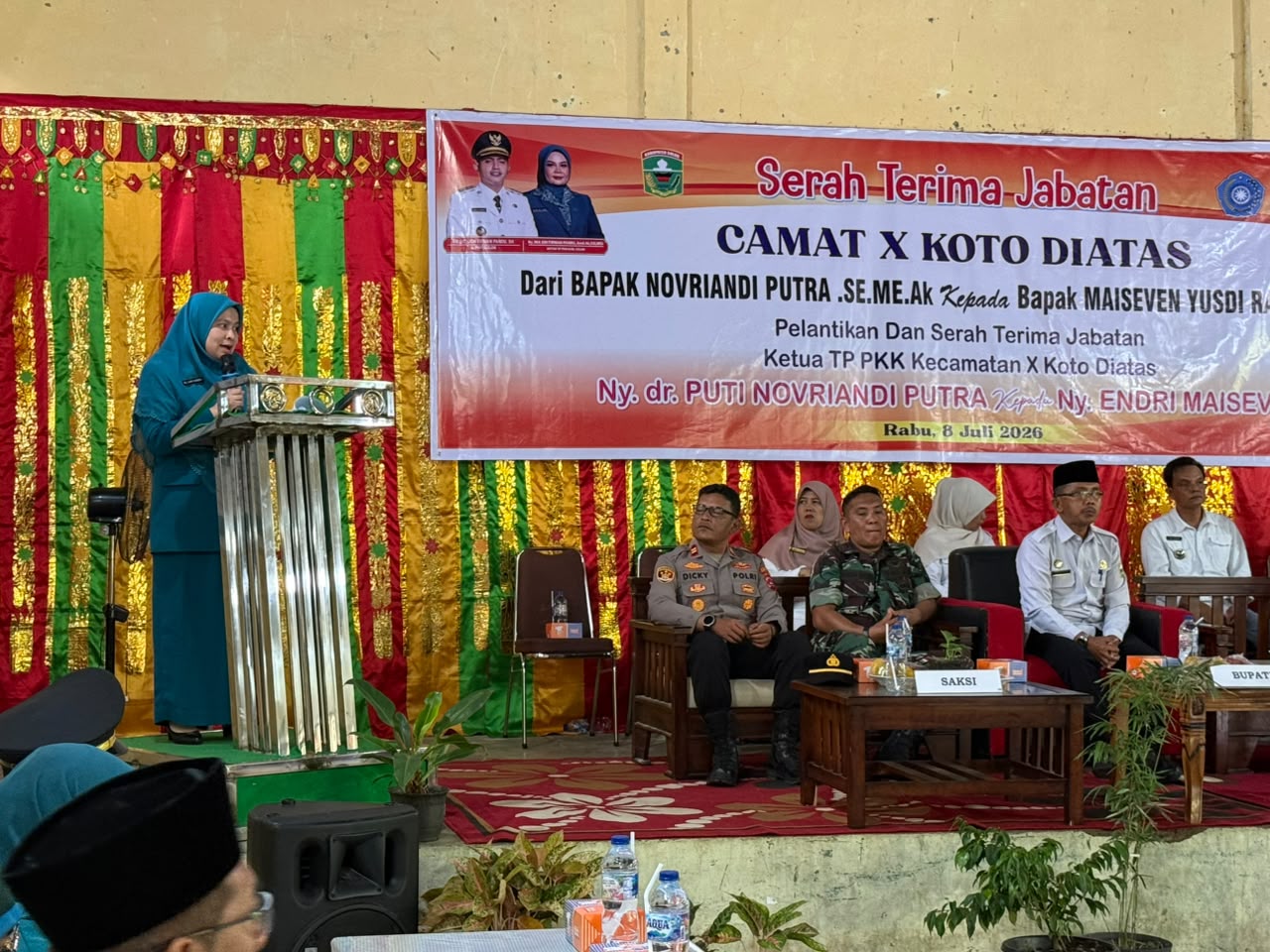 Sertijab Camat X Koto Di Atas Digelar, Dan Pelantikan Ketua TP PKK