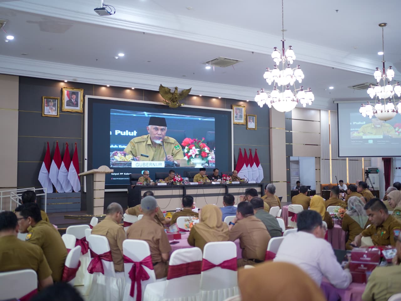 Bupati Solok Hadiri Rapat Asistensi dan Monitoring Penyesuaian APBD Pemanfaatan Tambahan Dana Transfer ke Daerah TA 2026