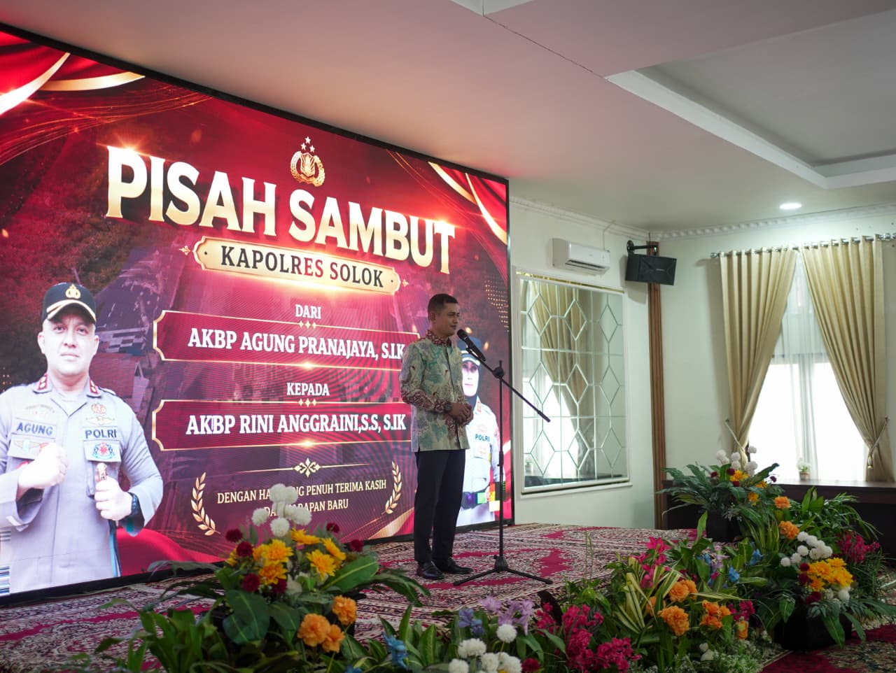 Bupati Solok Hadiri Pisah Sambut Kapolres Solok Arosuka, Tegaskan Komitmen Perkuat Sinergi Jaga Kamtibmas
