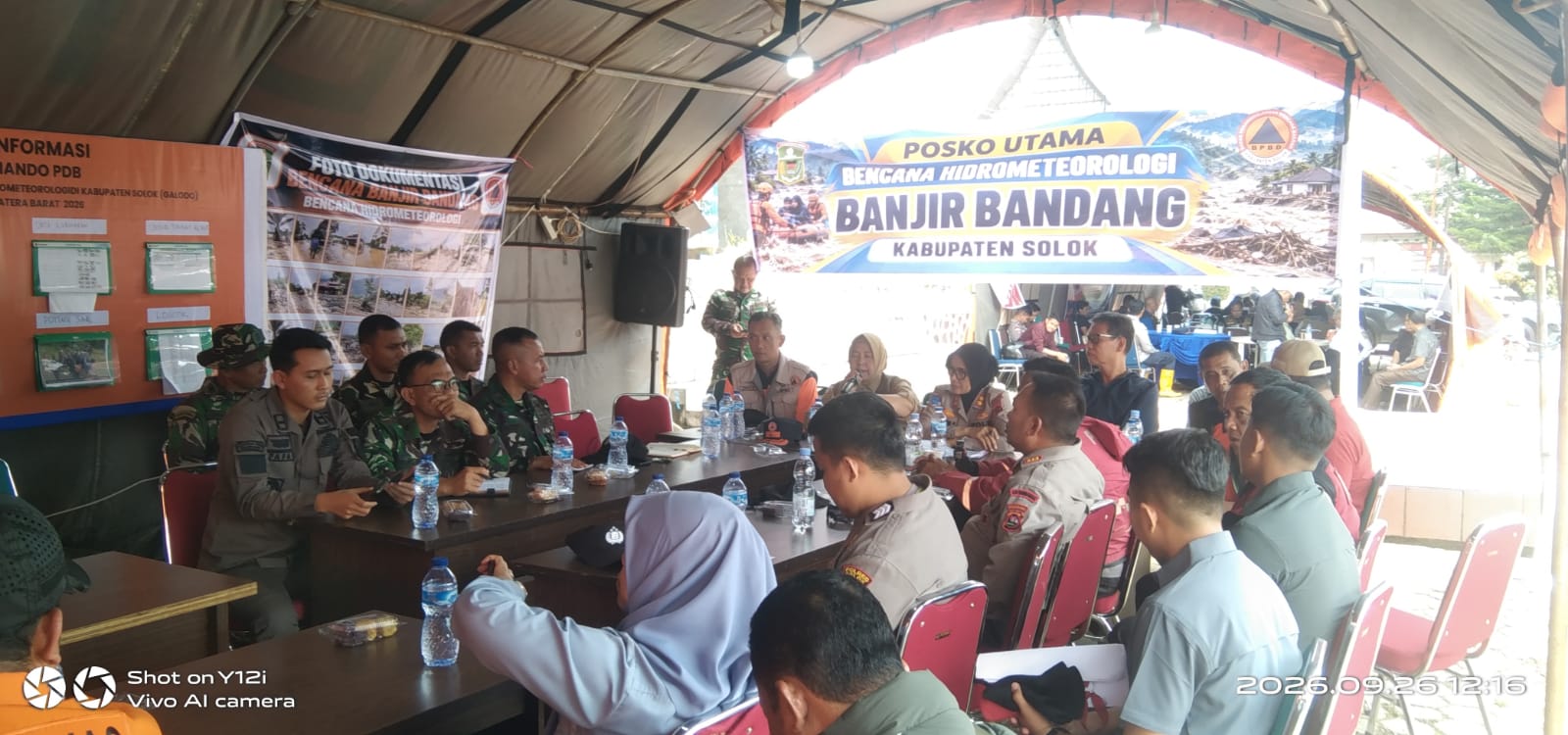 Lintas Instansi Gelar Rapat Koordinasi Percepatan Penanganan dan Pemulihan Bencana Galodo di Arosuka