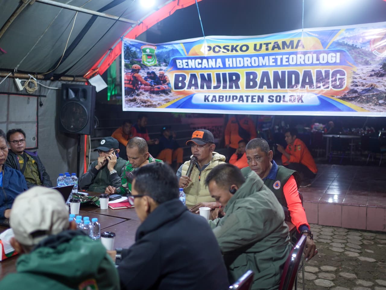 Pemkab Solok Perkuat Koordinasi Penanganan Pascabencana Banjir Bandang